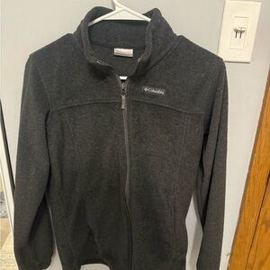 Columbia Charcoal Full-Zip Fleece Jacket